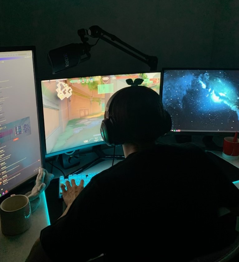 Picture of me on my computer